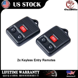 2X Alarma Sin Llave Carcasa Remoto Llavero Estuche 3 Botones para Ford F250 2000 2001 2002 - Imagen 1 de 12