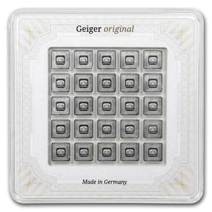 25x 1 gram Silver Bar - Geiger Edelmetalle (Original Multicard) - Picture 1 of 6