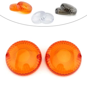 Pair Turn Signal Light Lamp Lens Cover For Yamaha V Star 650 1100 Vmax Smoke fl - Picture 1 of 24