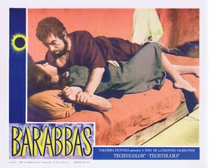 BARABBAS Original Lobby Card 1 Anthony Quinn Arthur Kennedy Jack Palance