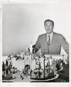 Walt Disney 1950s Disneyland CANDID Original 8x10 CASTLE Model SCARCE