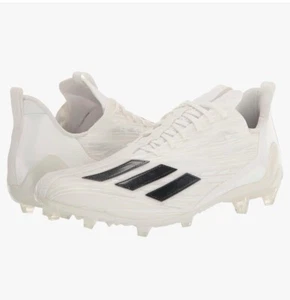 adidas Adizero 12.0 Football Cleats White Black Men's Size 13.5 GX4049 NWOB RARE - Picture 1 of 8
