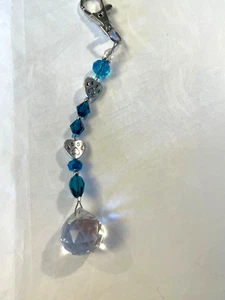 PAW PRINT CHARM for CAR or PURSE Beaded Sun Catcher NEW - Picture 1 of 2