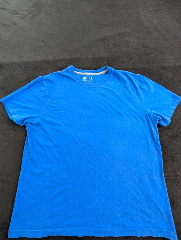 Xersion Xtreme Tee Blue Short Sleeve Cotton T-Shirt Men's 2XL - Image 1 of 4