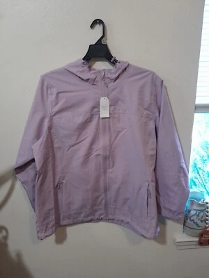 Chaqueta de lluvia impermeable púrpura Time And Tru para mujer talla 1X 16W-18W con capucha nueva con etiquetas Foto 1 de 4