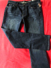 Hollister Epic Flex Mens Dark Blue Denim Stretch Slim Straight Jeans W33"/L32"