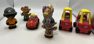 Little People Vaquero Bombero Policía Coches Caballo Juguetes 4" - Imagen 1 de 4