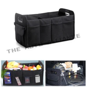 Car Trunk Organizer Storage Collapsible Multi-Compartment Car Organizers Black - Picture 1 of 10