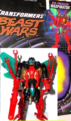 Transformers Beast Wars 1997 WASPINATOR TM Transmetals COMPLETE Full Card 1996 - Image 1 of 4