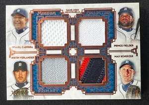 2014 Topps Museum Collection PRIMARY PIECES GAME USED Relic Detroit Tigers 29/75 - Picture 1 of 3