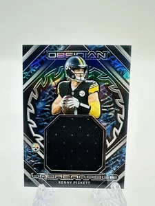 Kenny Pickett Unbreakable Patch /199 2023 Obsidian FB Steelers - Picture 1 of 2