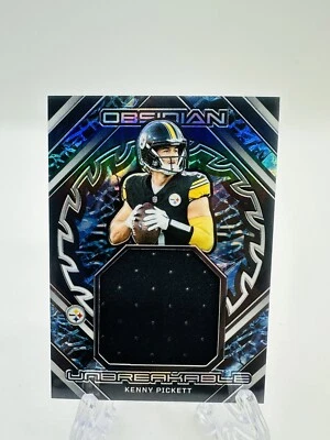 Kenny Pickett Unbreakable Patch /199 2023 Obsidian FB Steelers - Image 1 of 2