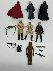 Lot Of 6 Vintage 1970's 1980s Kenner Star Wars Action Figures & Weapons - Picture 1 of 10