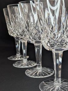 4er Set Vintage Waterford Lismore große weinrote Rotweingläser 6 7/8" alte Marke - Bild 1 von 8