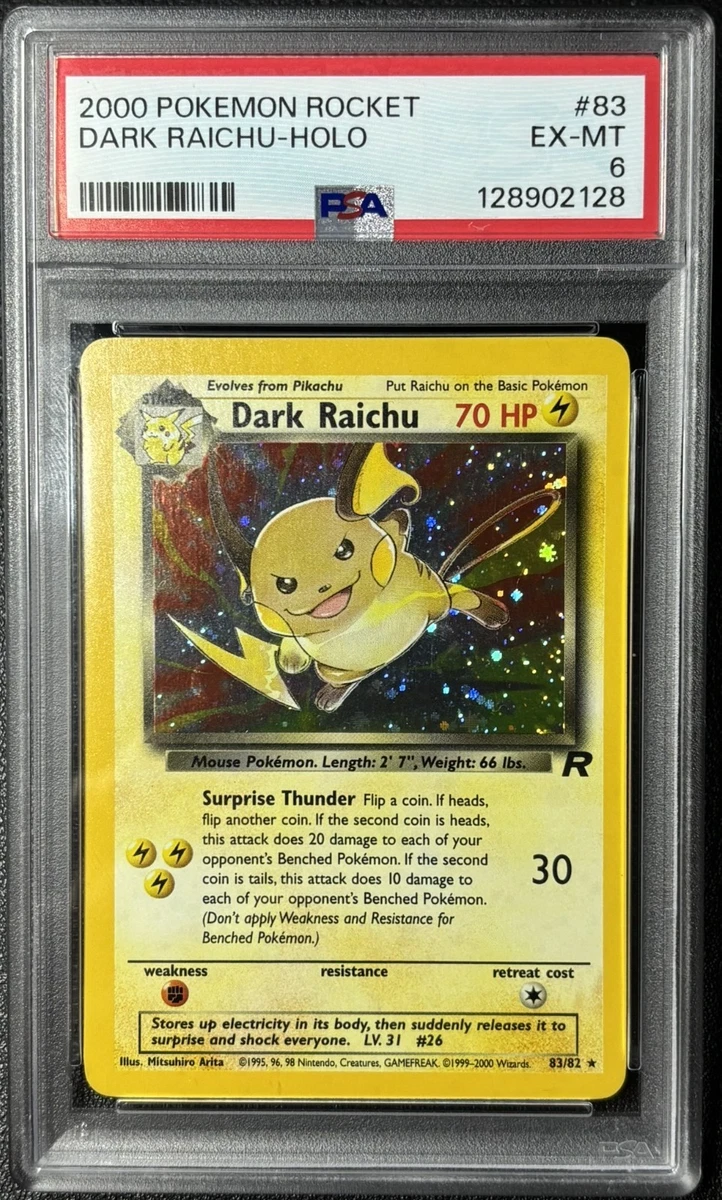 Darkness Raichu Pokémon TCG Individual Collectible Card Game Cards