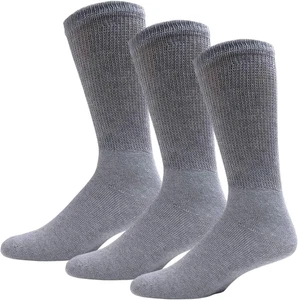 Big and Tall Crew-Diabetiker-Baumwollsocken, King Size sportliche Crew-Herrensocken (13- - Bild 1 von 7