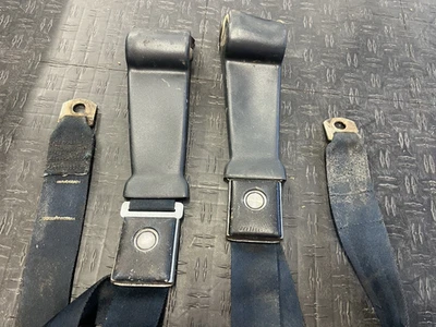 Ford Mustang 1965 1966 1967 OEM cinturón de seguridad delantero retractores par azul fecha codificada Foto 1 de 3