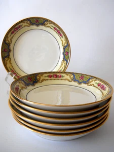 JP Limoges Jean Pouyat for Wanamaker Rare POY126 (7) Berry Sauce Bowls 5" XLNT - Picture 1 of 7