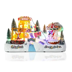 Christmas Village Houses - Musical Amusement Park Collectible Buildings with ... - Bild 1 von 6