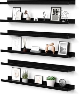 6+Pack+schwimmend+Wand+Regale,+Display+Regale+für+Zuhause+Deko+Spritzertide - Bild 1 von 116