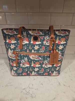 Disney PARKS Dooney & Bourke Mickey Minnie Navidad Bolso de Mano Mujer’s Monedero- NUEVO Foto 1 de 4