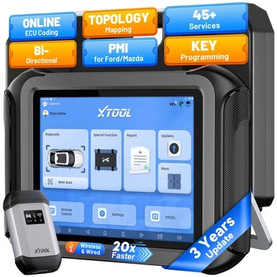 2025 Newest XTOOL D9S Online ECU Coding Full System Diagnostic Scanner 45+Resets - Image 1 of 4