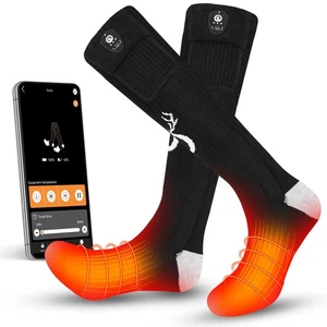 Calcetines térmicos con control de aplicación para hombre mujer, calefacción eléctrica recargable... - Imagen 1 de 7