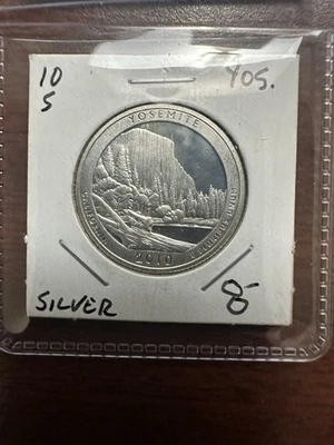 2010 S Silver Proof YOSEMITE Quarter - 90% Silver - Image 1 of 3