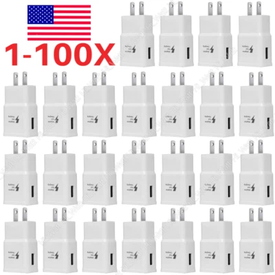 Lote Adaptador de Corriente USB Cargador de Pared para el Hogar de CA Enchufe de EE. UU. para Samsung Galaxy S6 Edge Foto 1 de 4