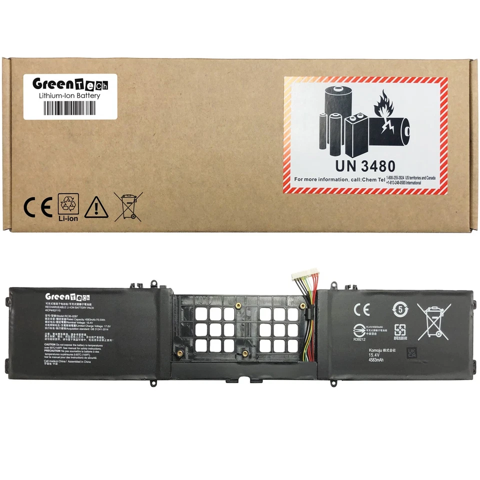 BATERÍA GREENTECH RC30-0287 PARA RAZER BLADE PRO 17 2019 2020 2021 15.4V 70.5WHR Foto 1 de 1