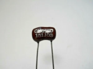 160 pf 500 Volt 5% Silver Mica Capacitor (CM05FD161J03)(NOS)(QTY 10 ea)A13 - Picture 1 of 3