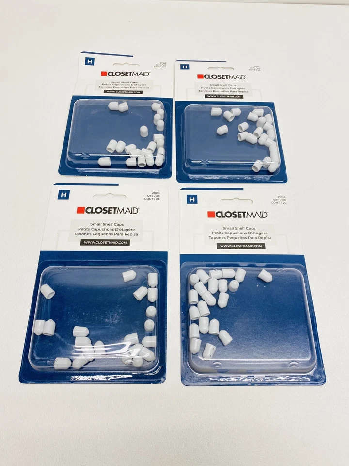 ClosetMaid 1/2 In. White Small Shelf End Caps 21016