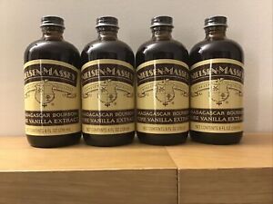 Nielsen Massey Vanilla Extract - Pure Madagascar Bourbon Lot Of 4 Free Shipping