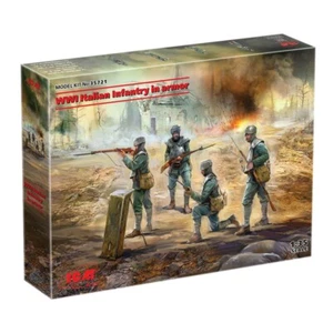 ICM 35721 Plastik Modellbausatz Figuren Maßstab 1:35 Italienische Infanterie in Rüstung WWI - Bild 1 von 12