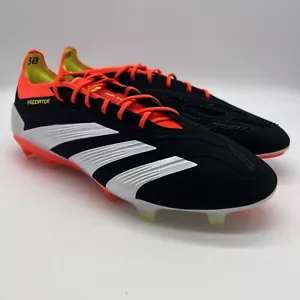 New Adidas Men Soccer Cleats PREDATOR ELITE LOW FG IE1802 Red/Black/White Sz 7 - Picture 1 of 9