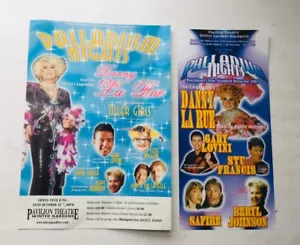 Danny La Rue Palladium Nights Blackpool 2001 Show Flyer Hand Pamphlet Set - Picture 1 of 2