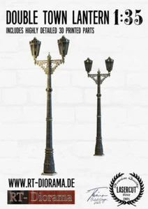 RT-Diorama 1/35 Double Town Lantern Set (2pcs) - Picture 1 of 1