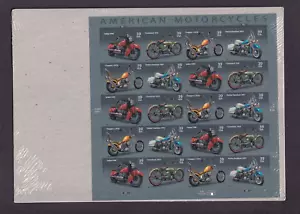 Scott #4088a (4085-88) American Motorcycles Sheet of 20 Stamps - Sealed Brown - Picture 1 of 3