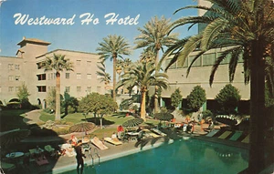 Postal de colección Phoenix Az Arizona Westward Ho Hotel 1962 Petley 052823 S - Imagen 1 de 2
