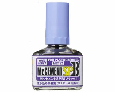 MR.HOBBY/GUNZE Mr.Hobby MC132 Mr.Cement SPB Black (40ml) - colla per modellismo