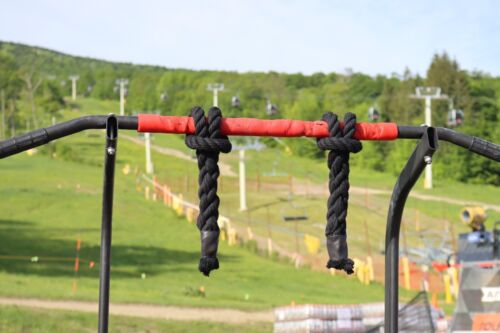 Rope Climb Pull-up Grip Strength Ninja Warrior Training Spartan Race (BLK)