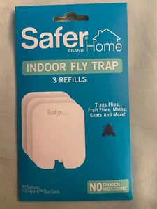 SAFER Home Indoor Fly Trap Refill Pack Plug In 3 Glue Cards Refills - Picture 1 of 5