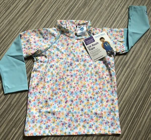 Splash About Kids Childrens Long Sleeve Flora Rash Top UV Sun Protection 2-3 Yr - Picture 1 of 3