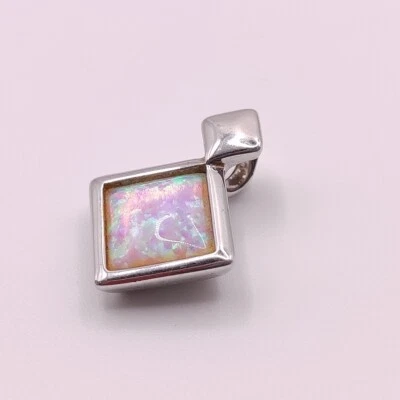 ⭐ Pierre Lang Anhänger Charm Halskette Kette Silber Collier Perle Stein 292 ⭐ - Bild 1 von 3