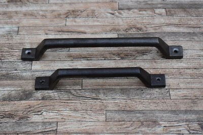1x Vintage Cast Iron Door pulls Cabinet Cupboard Pull Handles Kitchen Farm Decor - Image 1 of 4