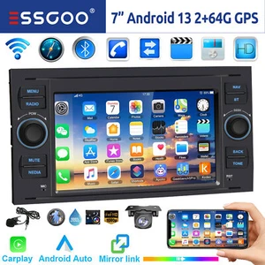 Für Ford Focus Mondeo C S Max Transit Carplay Autoradio 64GB Android 14 Navi KAM - Bild 1 von 15
