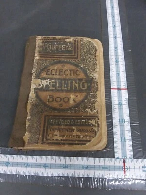 Antique McGUFFEY'S Eclectic Spelling Book 1879 Illustrated - Image 1 of 4