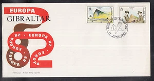 Europe Cept Gibraltar 1982 beautiful FDC military Eisenhower Giraud - Picture 1 of 1