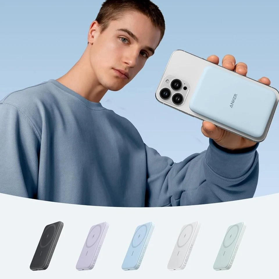 Anker 621 Magnetic Portable Charger 5000mAh Slim Wireless Power Bank for iPhone - Image 1 of 1