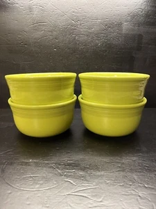 4 Fiesta GUSTO Bowls -Chartreuse Lemongrass - HLC 28 oz Chili Snack Soup Salad - Picture 1 of 8